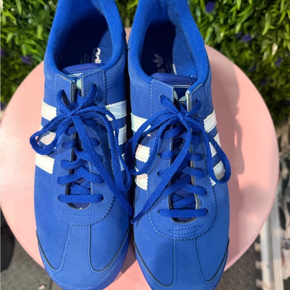 adidas Shoes - adidas Royal Blue Sneakers with White Stripes